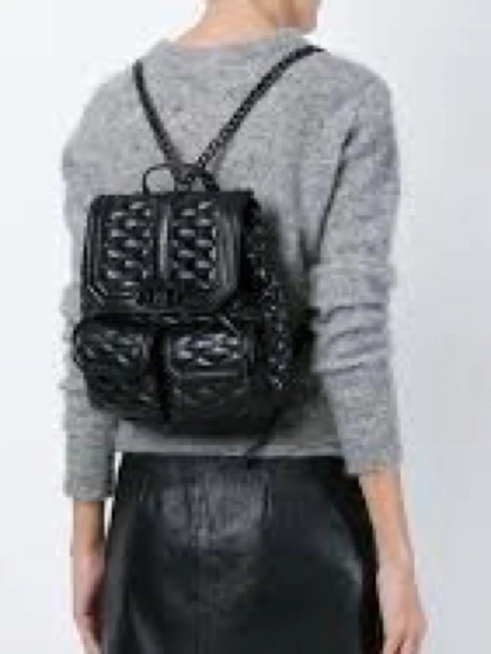Rebecca Minkoff Leather and Chains Backpack